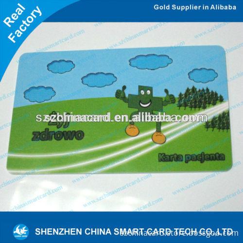 Hot sell high quality manufacturer 0.76mm thickness blank plastic card
